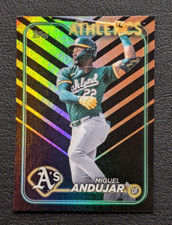 2024 Topps Update Miguel Andujar Holiday Parallel #US202 Oakland Athletics