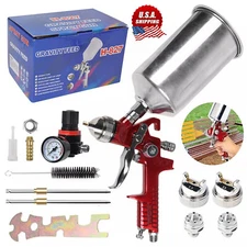 HVLP Spray Gun Kit Gravity Feed Vehicle Auto Car Paint 1.4MM 1.7MM 2.0MM Nozzle