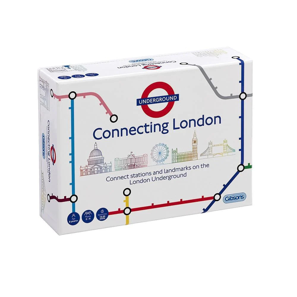 Gibsons Connecting London- TFL London Underground Board Game Gift Souvenir