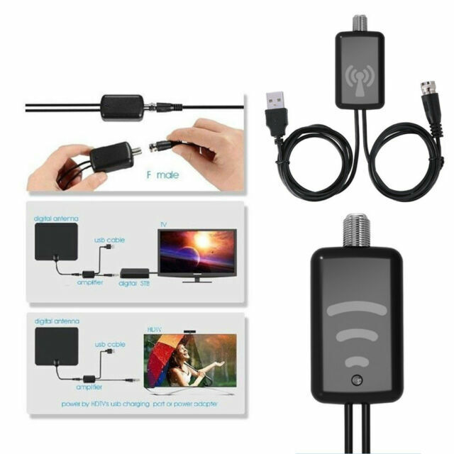 Indoor Hdtv Signal Amplifier Digital Tv Antenna 50 Miles Range 25db High Gain Sale Price Reviews Gearbest