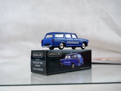 Coffret Minialuxe N°28-5 Gendarmerie Peugeot 404 - 1:43 - Neuf - France