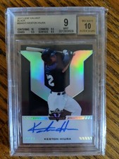 2017 Leaf Valiant Keston Hiura 4/5 Beckett 9