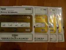 Lot of 4 Pioneer Memory Scrapbooks 12x12 White Refill Pages RMW-5 New Sealed