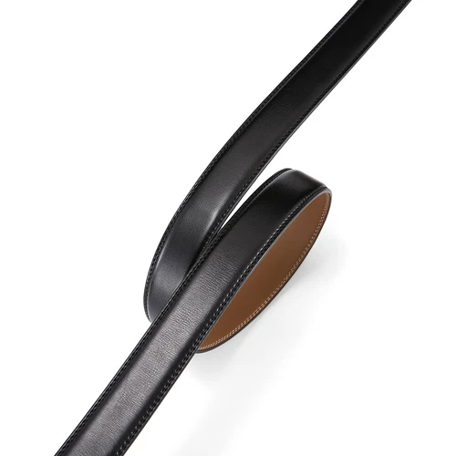 Men's Leather Ratchet Belt Strap Only 30mm Replacement Belt without Buckle - Picture 24 of 36