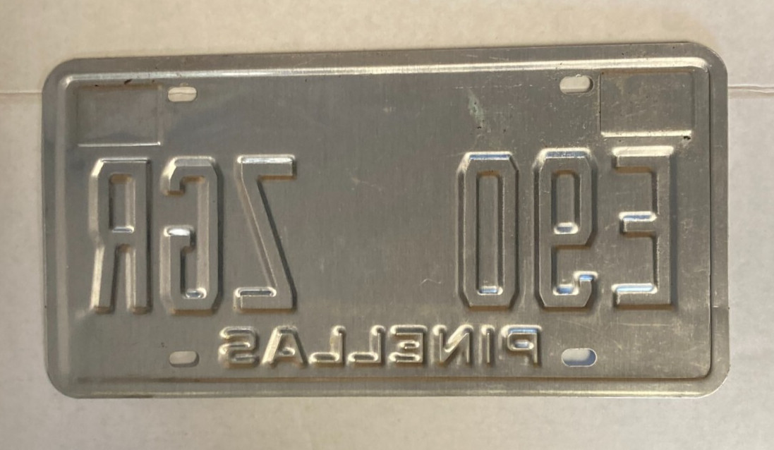 FLORIDA Passenger 2002 License Plate "E90 ZGR"