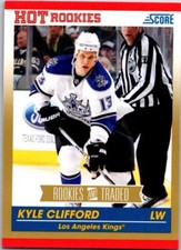 KYLE CLIFFORD 2010-11 Score Rookies and Traded Gold #608 ($0.75 MAX SHIP)