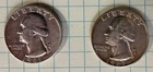 Two 1961 Silver Washington Quarters. Philadelphia (no mint mark)