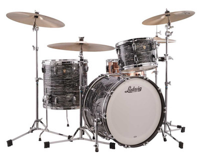 Ludwig Classic Maple Fab 3-pc Shell Pack w/ 22'' Kick - Vintage Black Oyster