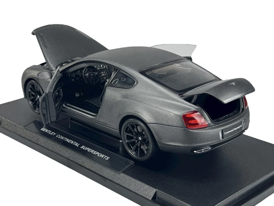 WELLY BENTLEY CONTINENTAL SUPERSPORTS GREY 1:18 DIE CAST METAL MODEL NEW IN BOX - Image 4 of 4