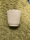 Vintage Anchor Hocking Fire King Hobnail Milk Glass Vase