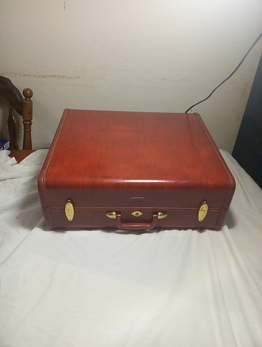 Vintage Shwayder Bros Denver Samsonite Luggage 21” Suitcase #4921 Hardcase
