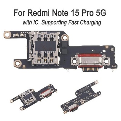Tail Plug Charging Port Board w/ IC Fast Charge Support for Redmi Note 15 Pro 5G