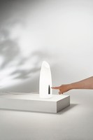 Tischleuchte Weiß H:28 Cm Glas G9 Blendarm Dimmbar Touchdimmer Tischlampe BüRo