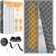 Magnetic Thermal Insulated Door Curtain 100 X 210cm, Update Oxford Cloth Magneti