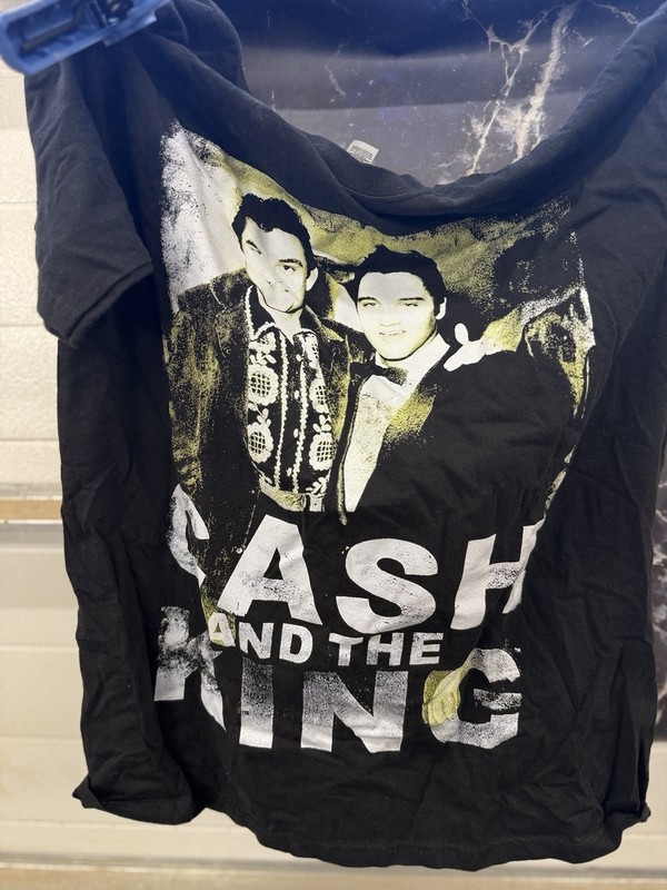 VTG 2010 Zion Cash and The King Elvis Presley Graphic T-Shirt Mens Large 21x27.5