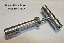 Biomet T-handle Hex Driver Orthopedic Instrument 31-473620 (A2 D)
