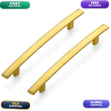 Ravinte 15 Pack 7-1/4 Curved Cabinet Pulls Gold Arch Pulls For Kitchen
