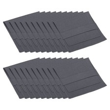 8x8cm Jewelry Pouches with Band, 20 Pcs Microfiber Soft Storage, Dark Green