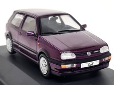 Solido 1/43 Volkswagen Golf MK3 VR6 Purple 1994 Diecast Model Car