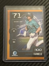 2025 Bowman  Scouts Top 100 Chrome Jonny Farmelo #BTP-71 Orange Refractor /25