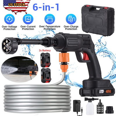 #ad #ad Cordless Electric High Pressure 30Bar Washer Water Spray Gun Car Cleaner Tool $43.21