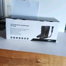 Fit King FT-057A Gray Black Air Compression Leg Massager With Heat
