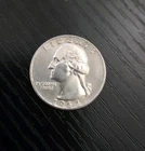 1964 Washington Quarter Dollar - 90% Silver - Excellent Condition