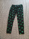 No Boundaries Capri Leggings Size Junior Medium 7-9 Shamrocks St Patrick’s Black — photo 1