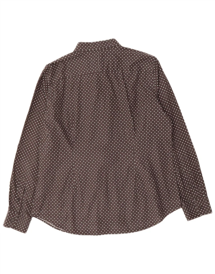 Camisa para mujer Ralph Lauren Reino Unido 16 grande negra a lunares MR08 Foto 2 de 3