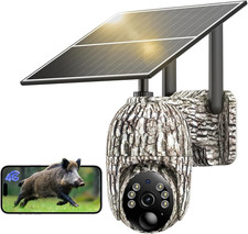 4G LTE Fototrappola Con SIM, Fotocamera Da Caccia, 2K Telecamera Con Pannello So