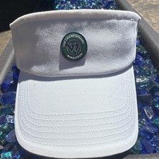Vintage Rare Wimbledon Championships White Adjustable Cotton Tennis Visor Hat Vintage Rare Wimbledon Championships White Adjustable Cotton Tennis Visor Hat