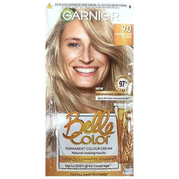 6 x Garnier Belle Color Permanent Colour 9.0 Natural Light Blonde