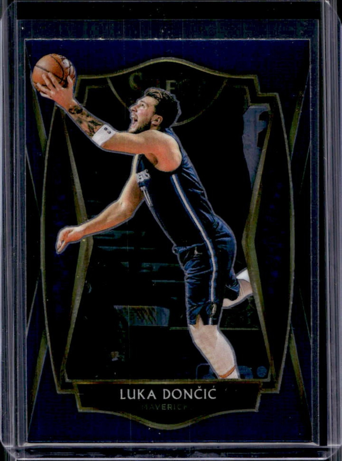 2020-21 Panini Select Luka Doncic Blue Premier Level #150 Mavericks