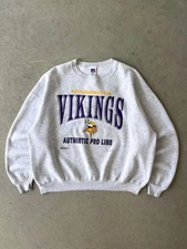 NFL Minnesota Vikings Football Team Reprint digital Crewneck Sweatshirt RM1966
