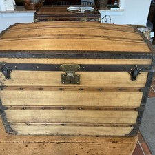 Antique Goyard domed steamer trunk