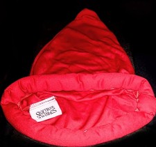 Dwarf Elf Santa Hat Cap Red Dress Up Cosplay Theatrical Halloween Costume