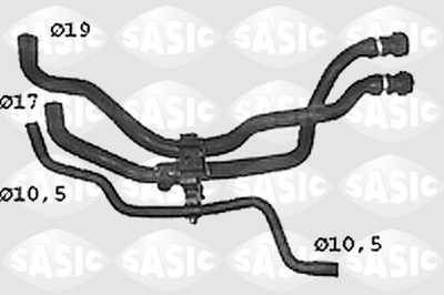 Kühlerschlauch SASIC SWH4308 für RENAULT KANGOO CLIO FC0 KC0 7700834888 2 CB0C