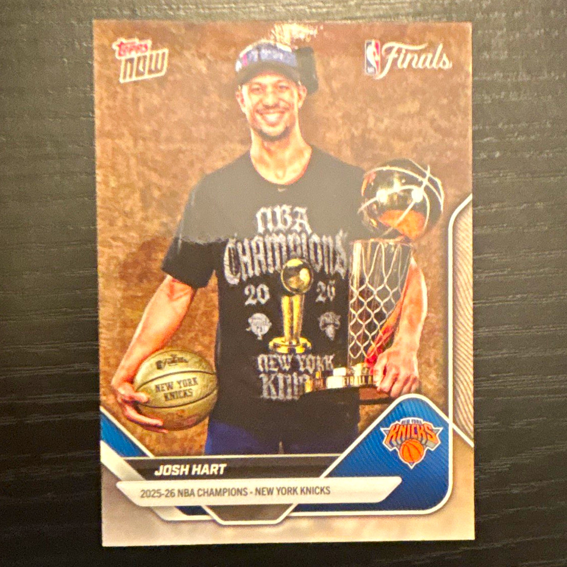 Topps 2025-26 Topps Now NBA Champions SP Josh Hart Knicks #C2-SP /65941