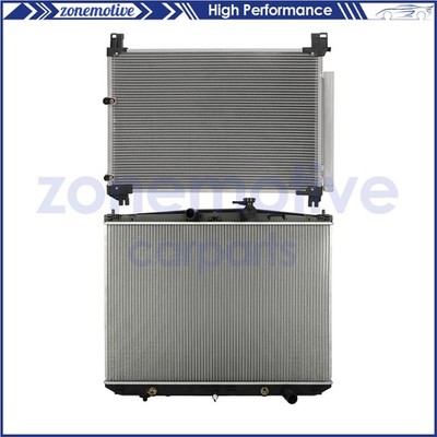 For 2014-2016 Toyota Highlander Aluminum Radiator & AC Condenser Cooling Kit
