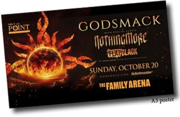 GODSMACK - 1000HP Rare Orange Coloured Vinyl Import 2025 LP New & Sealed - Image 3 of 4