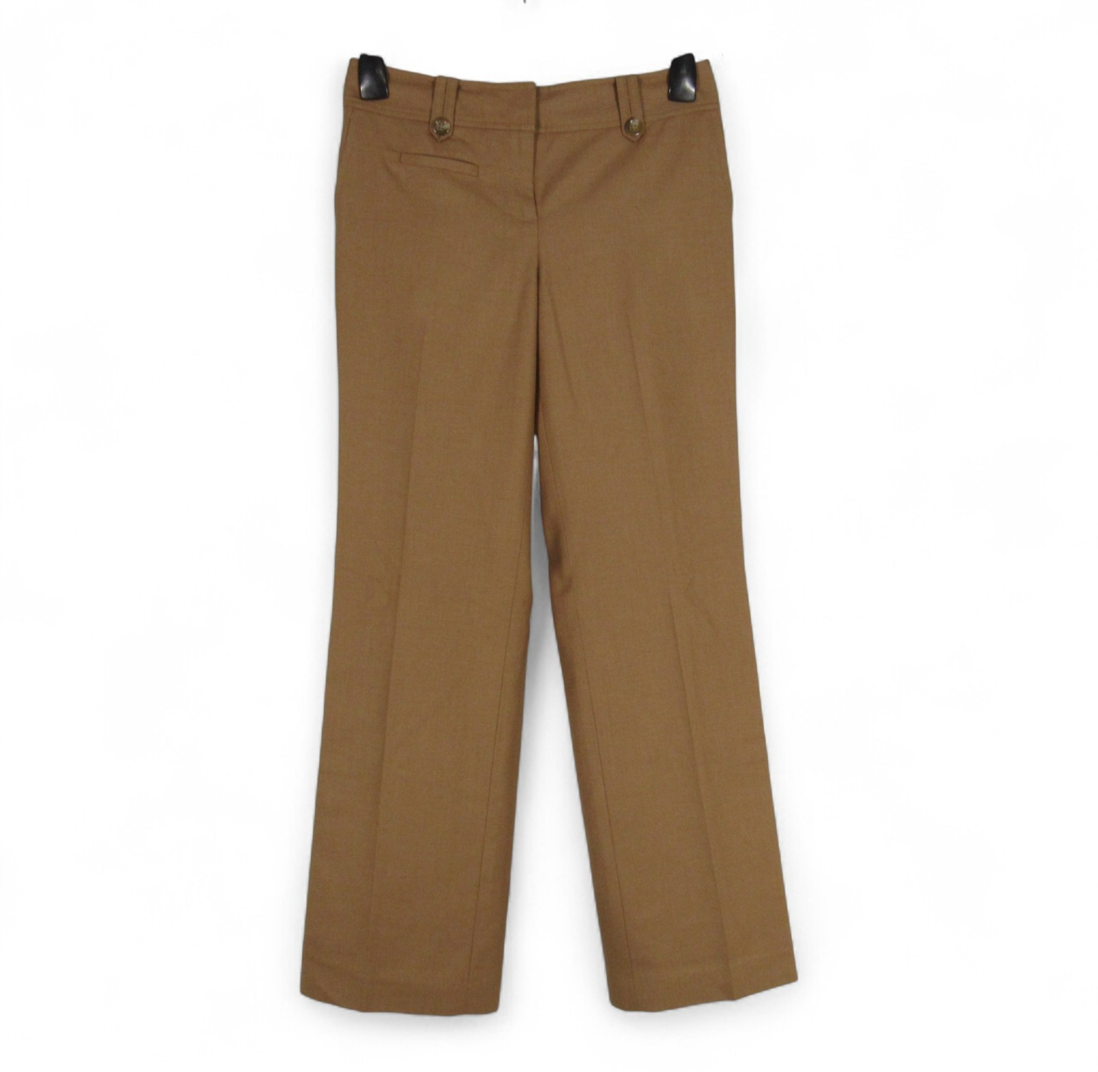 ANN TAYLOR PETITES Light Brown SIGNATURE FIT Mid-Rise POCKETS Chino Pants Sz 0P
