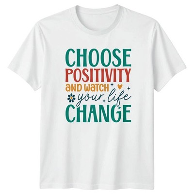 Wählen Sie Positivität und beobachten Sie Ihr T-Shirt psychische Gesundheit Lifestyle Geburtstagsgeschenk