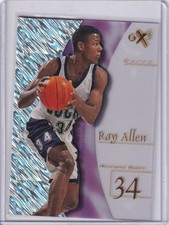 RAY ALLEN 1997-98 SKYBOX EX 2001 #33 MILWAUKEE BUCKS/BOSTON CELTICS HOF
