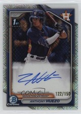 2024 Bowman Chrome Prospect HTA Choice Refractor 122/150 Anthony Huezo Auto 1k9t