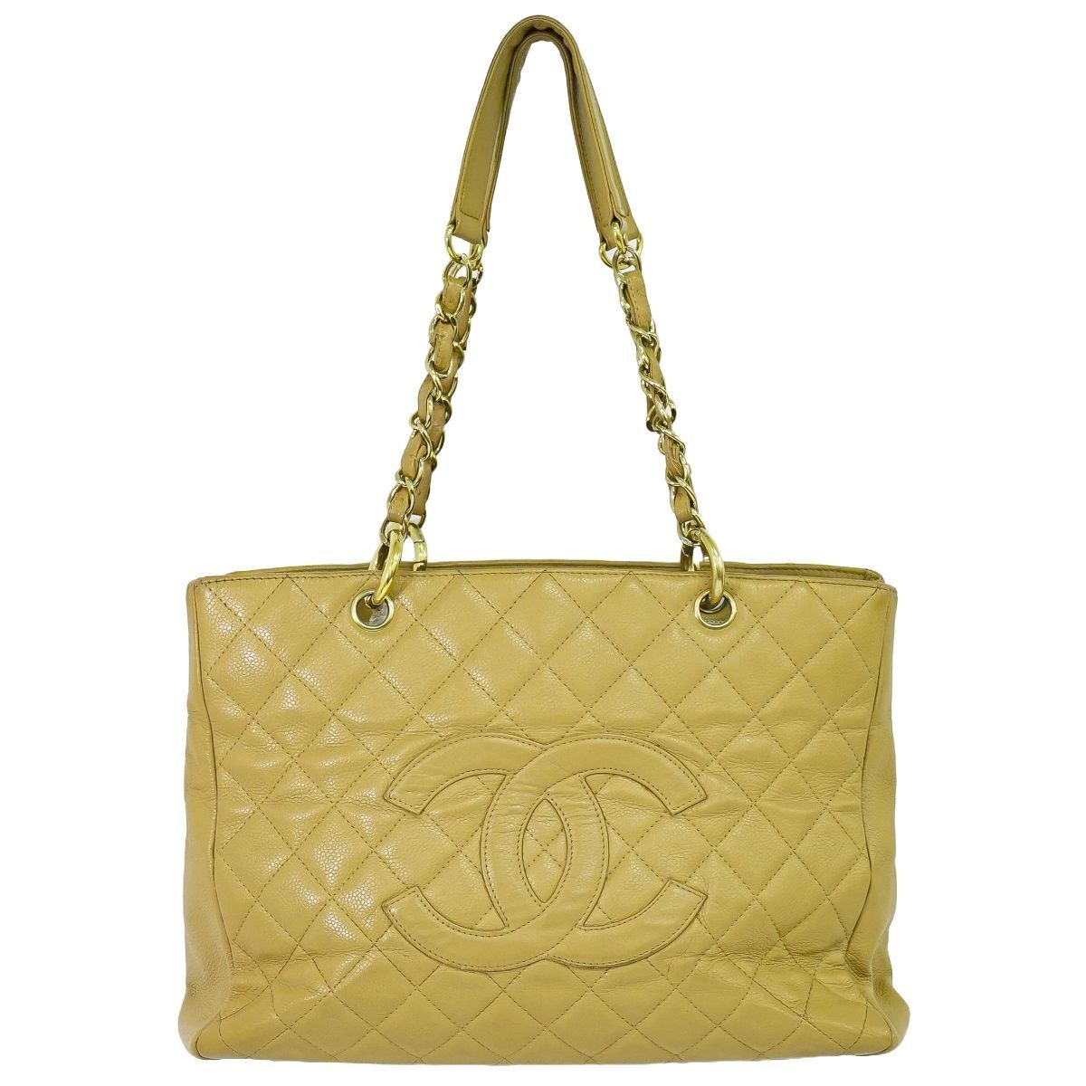 Chanel Coco Mark Matelasse GST Chain Tote Leather Shoulder Bag