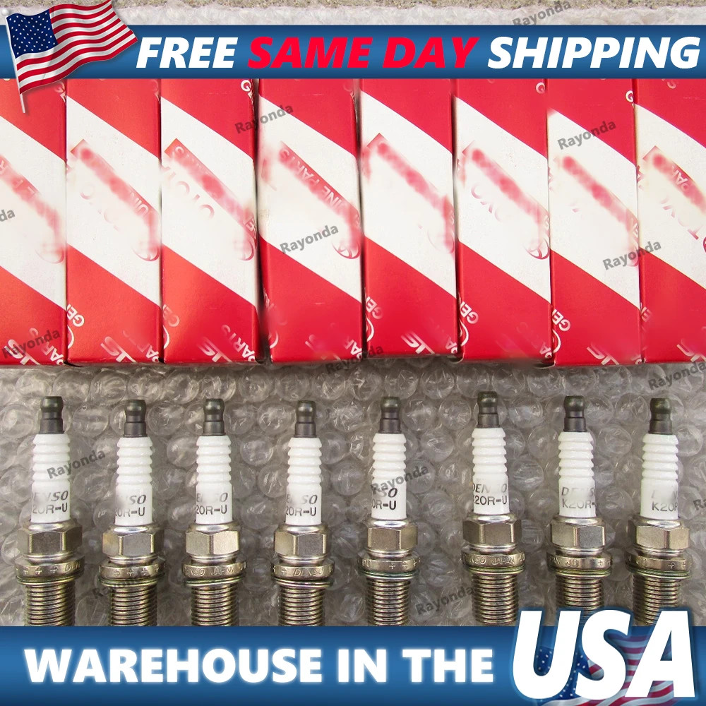 FITS: 00 - 04 TOYOTA TUNDRA 4.7L V8 SPARK PLUG QTY 8 OEM BRAND NEW