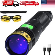 Mini 3 LED UV Flashlight 365nm - 20W Black Light for Curing Resin and Detection