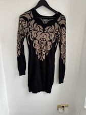 Apricot Knitted Bodycon Midi Dress UK Size 10