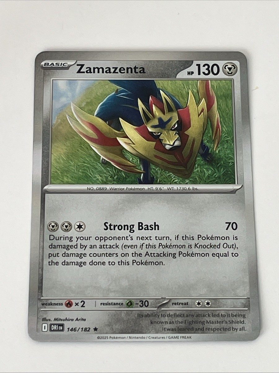 Zamazenta SV10: Destined Rivals Pokémon 146/182 Holo Rare NM+ | eBay