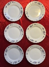 Eschenbach Bayreuth Kuchenteller  ca. 19,3 cm Veilchen 6er Set Vintage 70er  Top